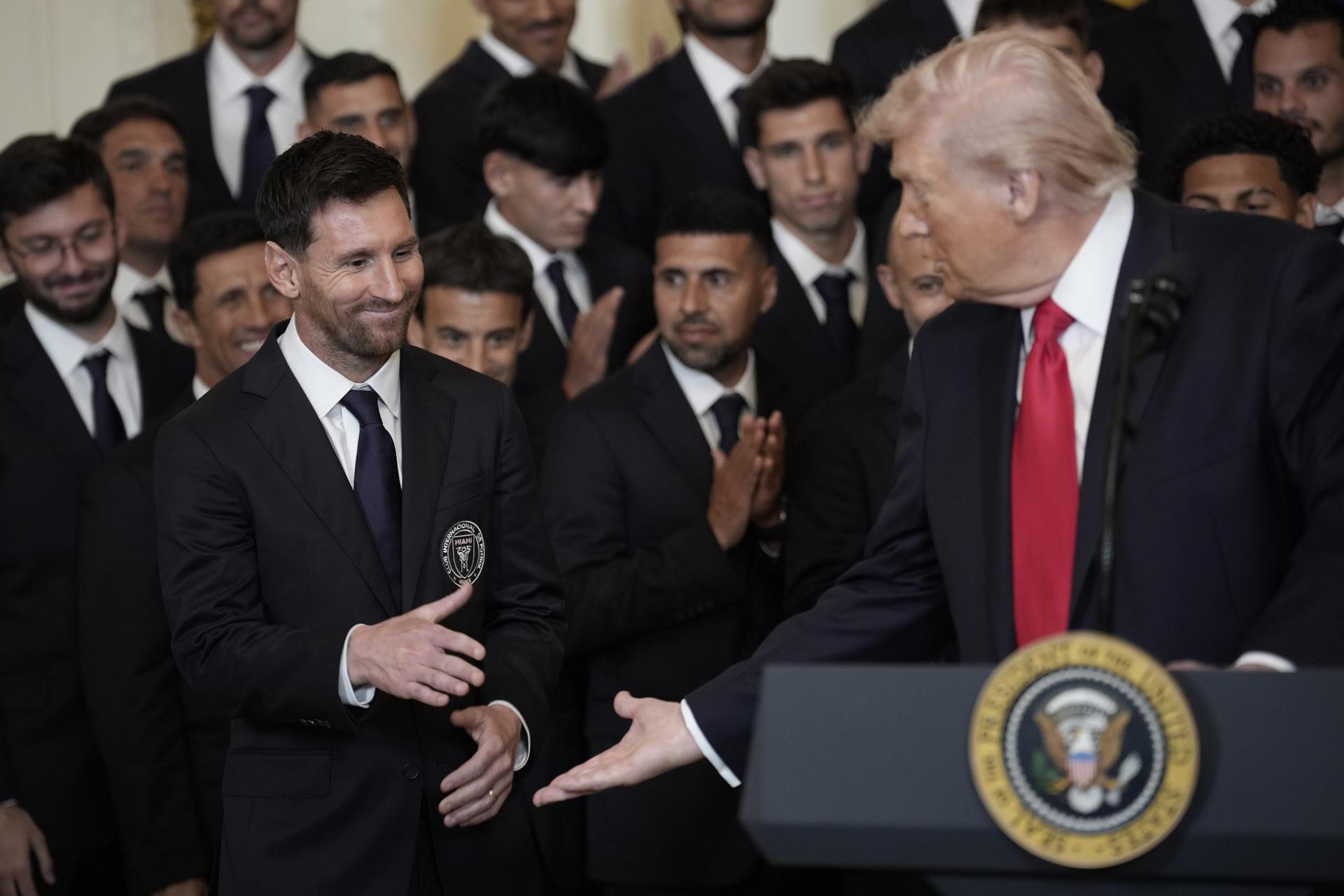 Polémica por la visita de Messi a la Casa Blanca: Trump recibió a Inter Miami en Washington