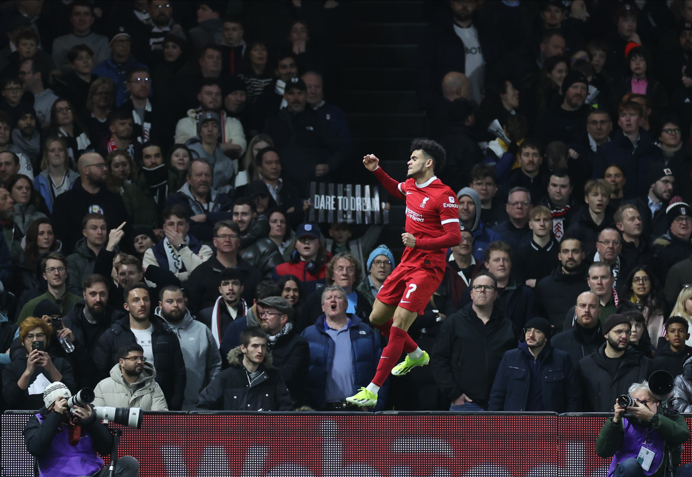 Vea el golazo de Luis Díaz hoy en el partido Liverpool vs. Fulham: video