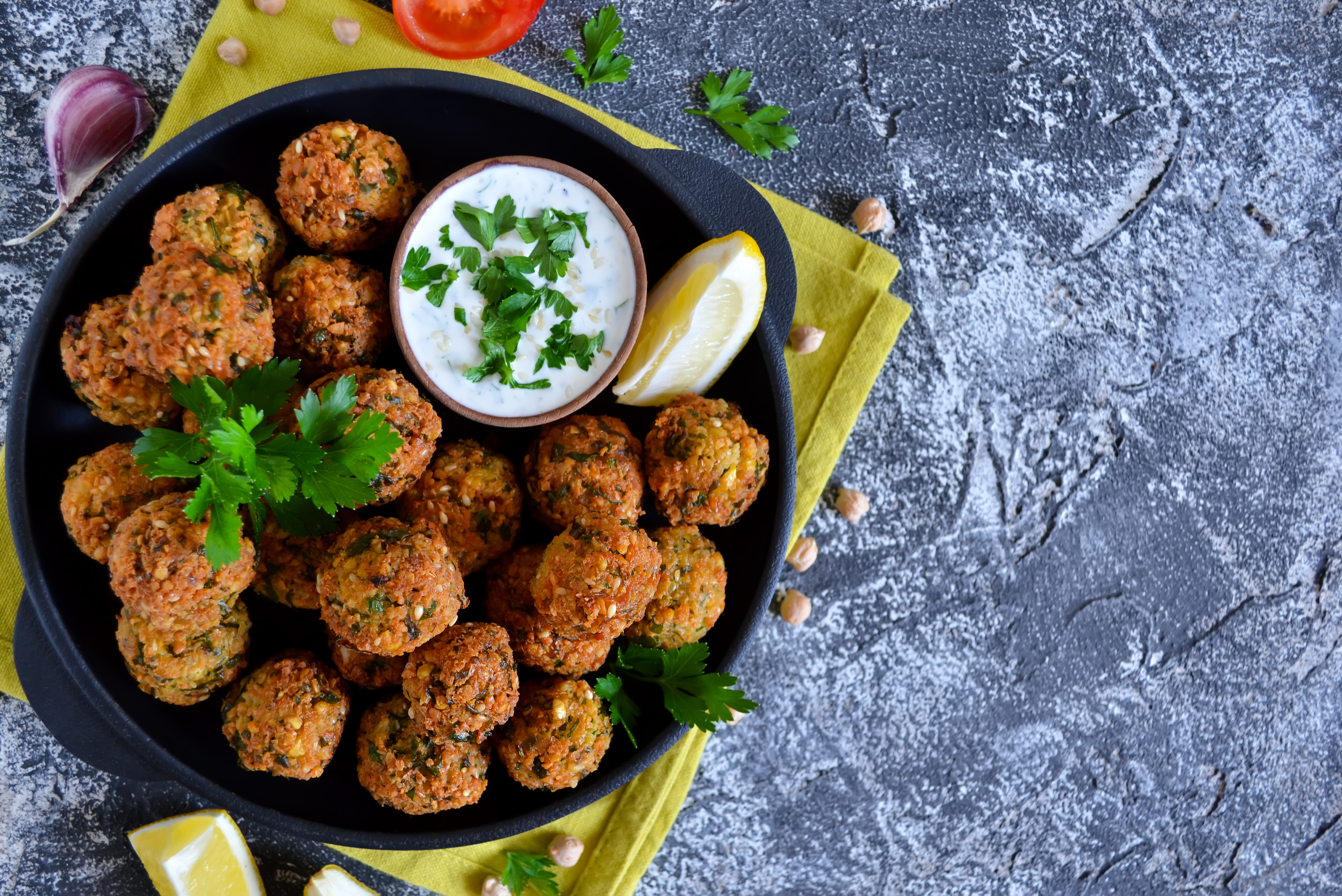 En 25 minutos lleva un exquisito falafel a tu mesa