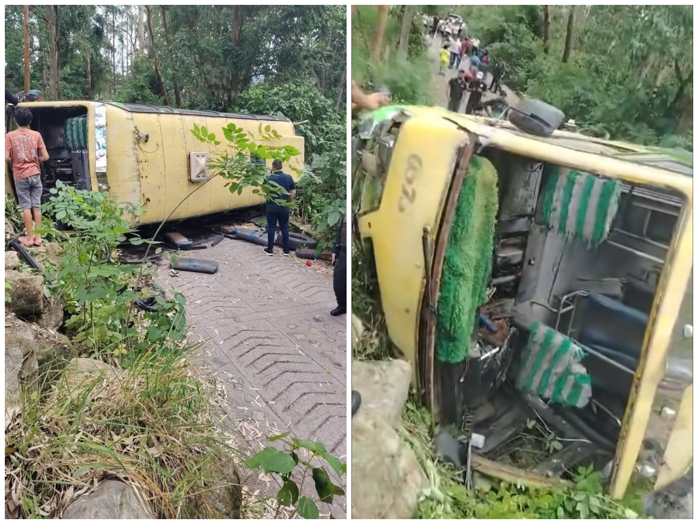 Accidente de bus escolar en Lourdes, Norte de Santander, deja más de 20 heridos