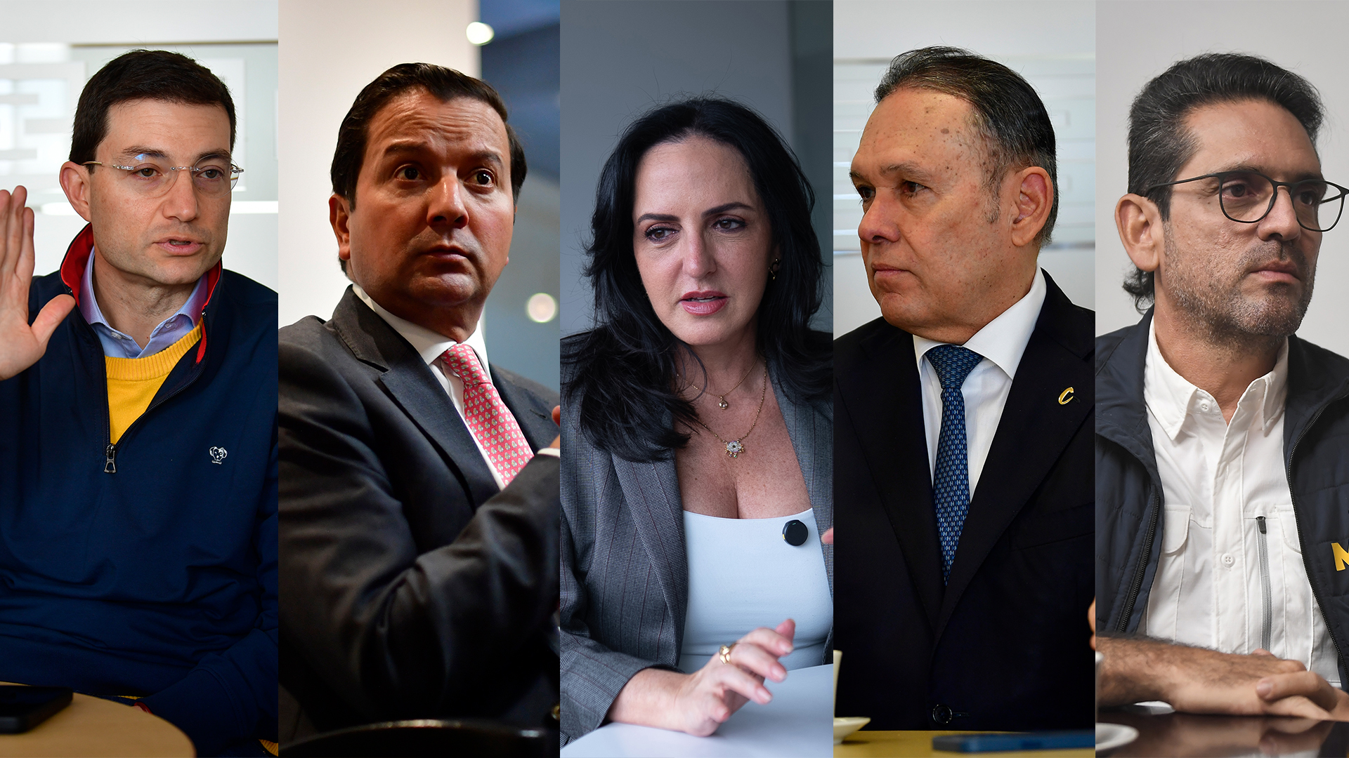 Luna, Cepeda, Cabal, Zuluaga y Córdoba: lo que harían en sus primeros 100 días