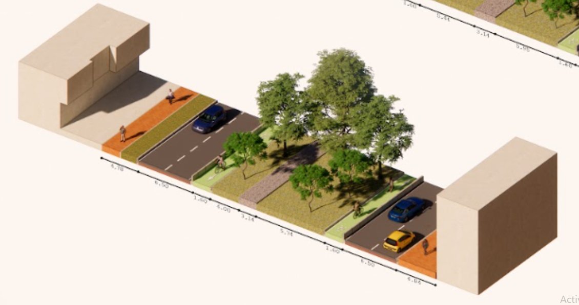 Esta obra tiene contempladas la construcción de 1,1 kilómetros de ciclorruta y el despliegue de andenes, y espacio público en la carrera 40.