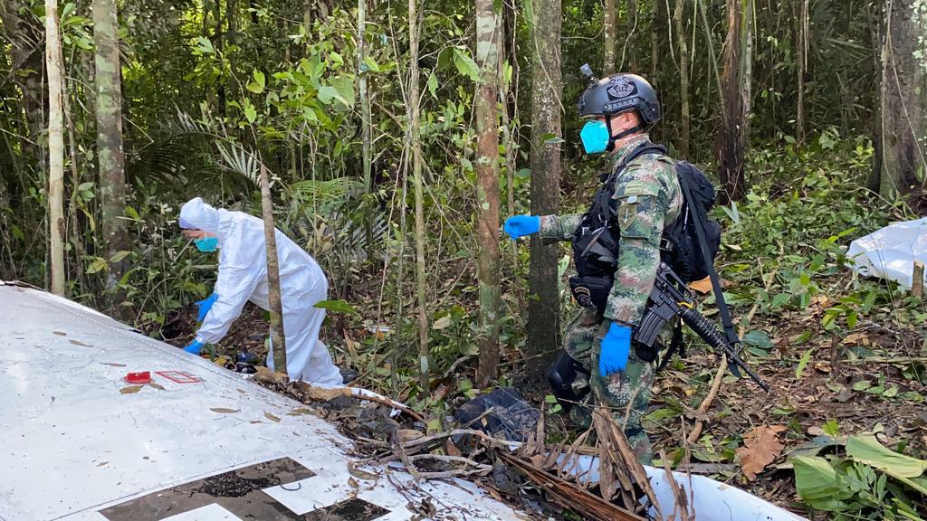Rescate de víctimas de aeronave desaparecida