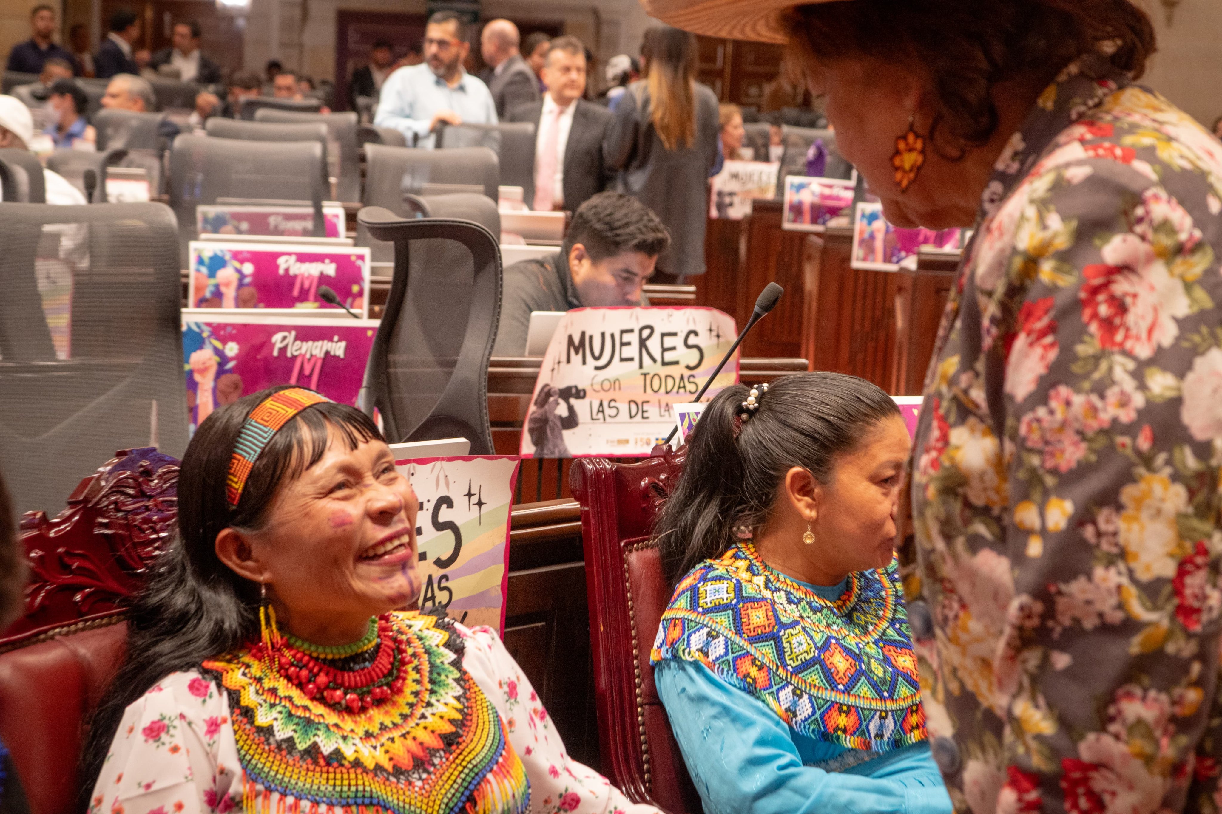 Olivia Charicha, lideresa Embera Katío del municipio Pueblo Rico, Risaralda.