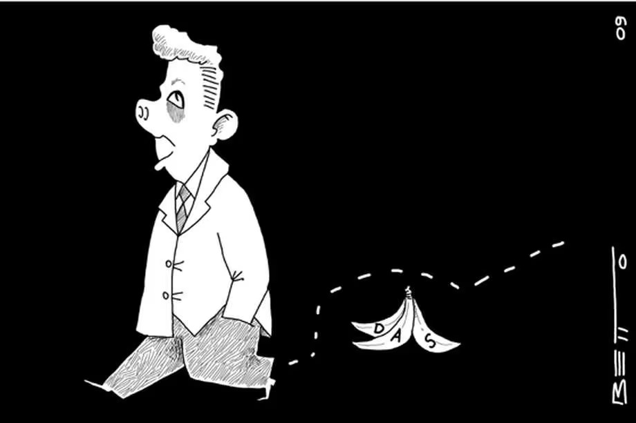 Caricatura “DAS”, con la que Betto ganó un Premio Simón Bolívar en 2010.