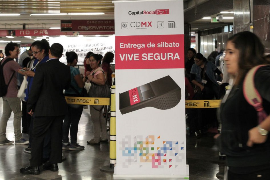 Pitos contra el acoso en Ciudad de México