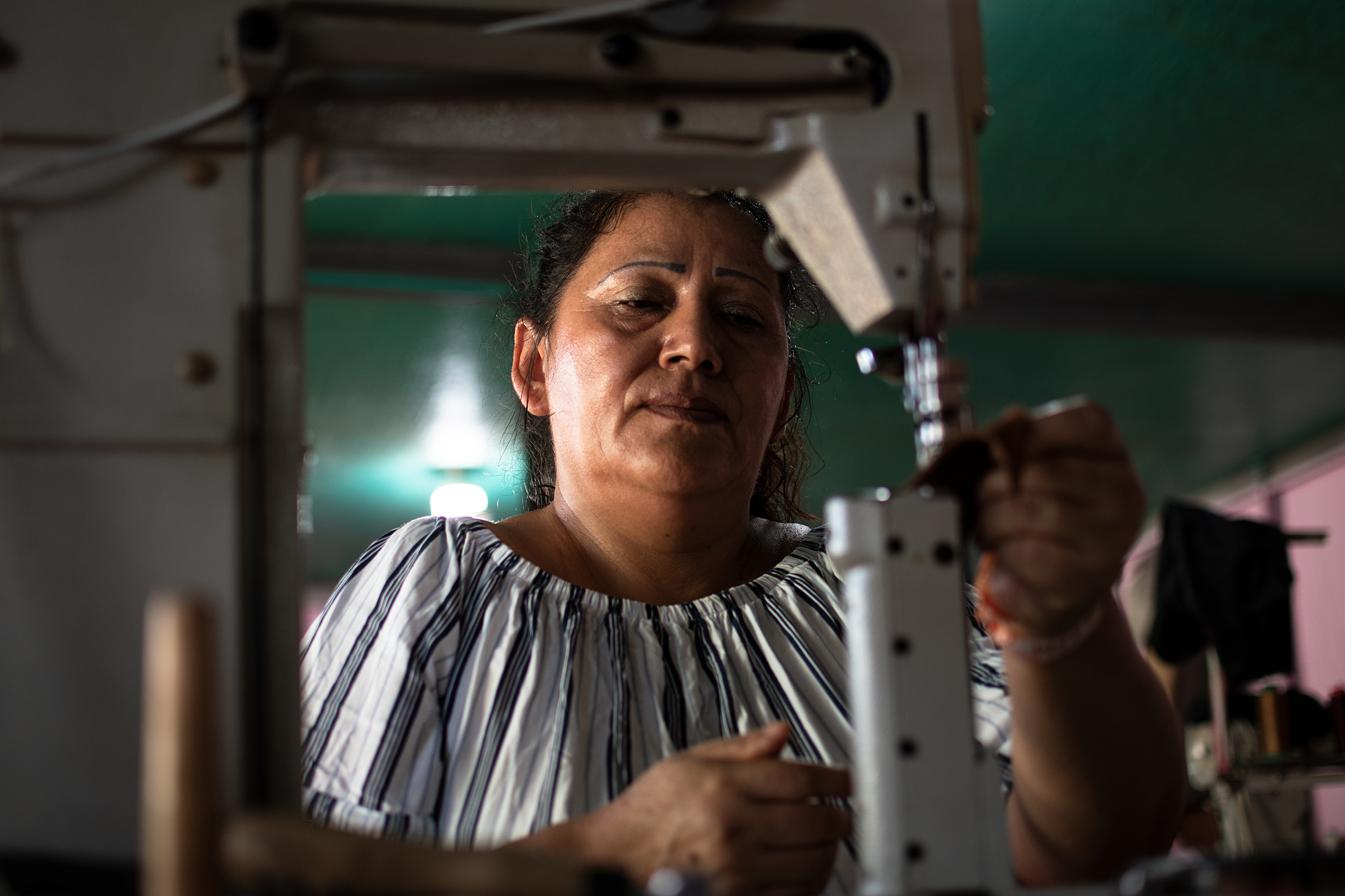 Aura Torres, reincoporada de Farc y representante legal de la Asociación de Mujeres Pisando Firme. / Reinel Rincón