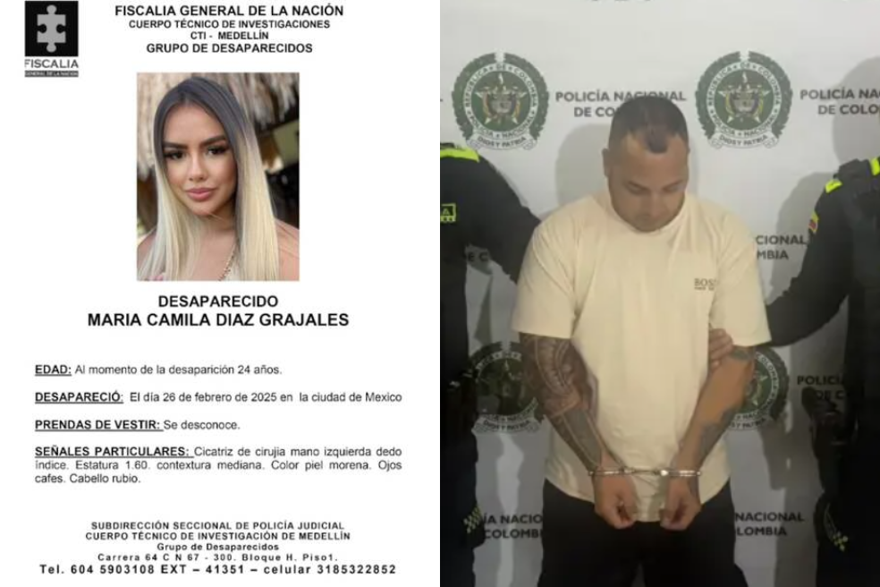 A la cárcel señalado por la desaparición de María Camila Díaz y red de trata en Medellín