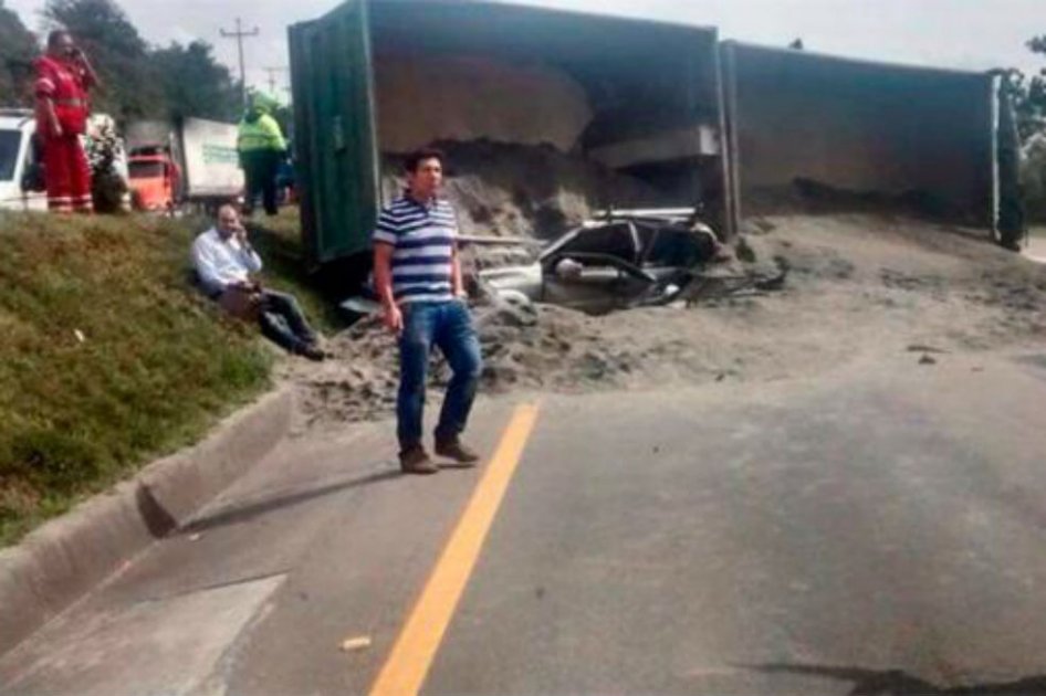Dos muertos y un herido en accidente de tránsito en vía Bogotá – Fusagasugá