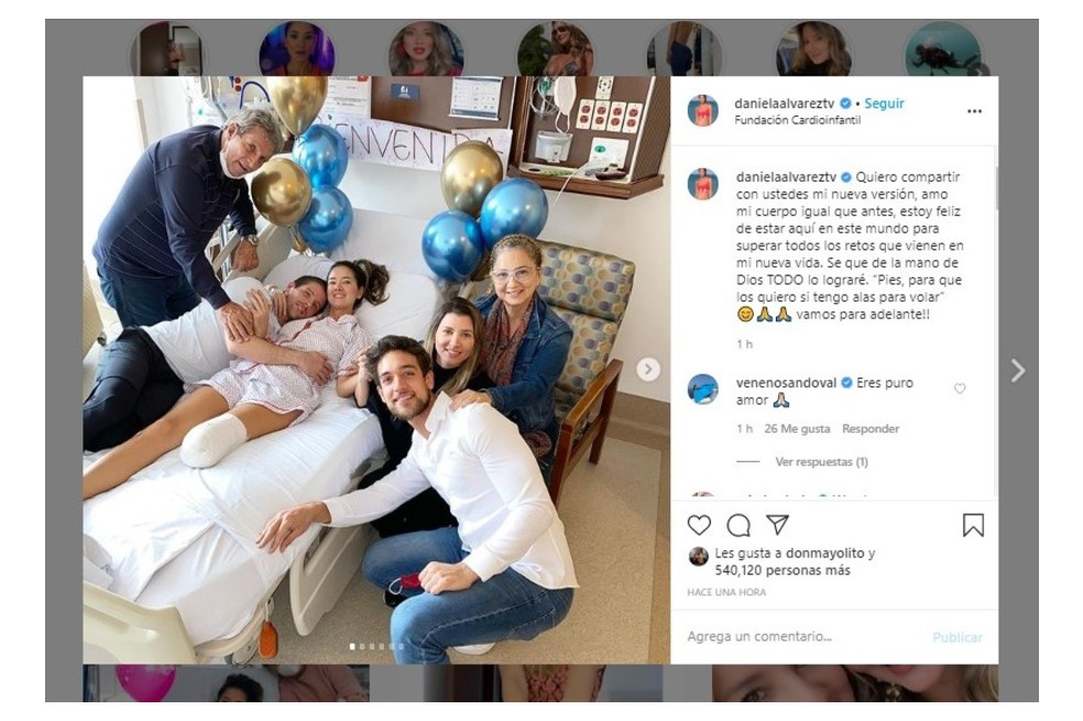 Daniella Álvarez publica sus primeras fotos tras la operación