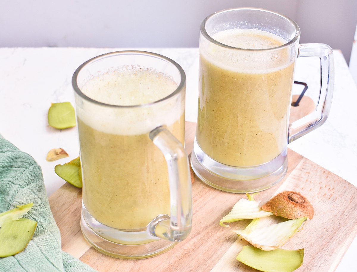 Receta para hacer jugo verde de kiwi y apio