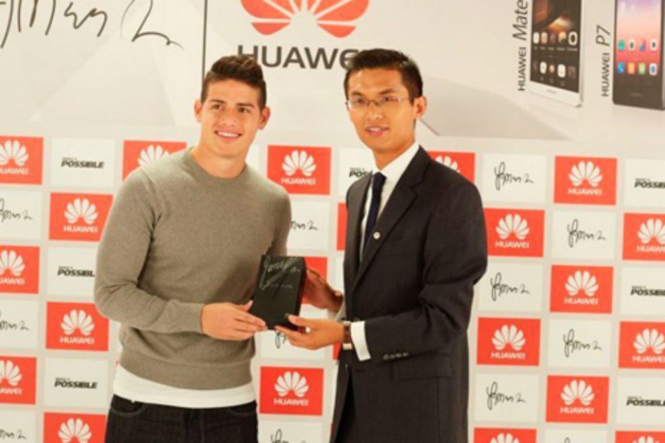 La imagen de Huawei en Colombia es James Rodríguez