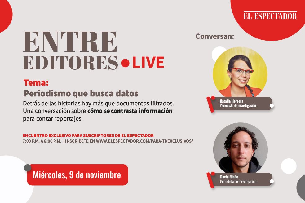 ¿Cómo se investiga en El Espectador? Descúbrelo este miércoles 9 de noviembre