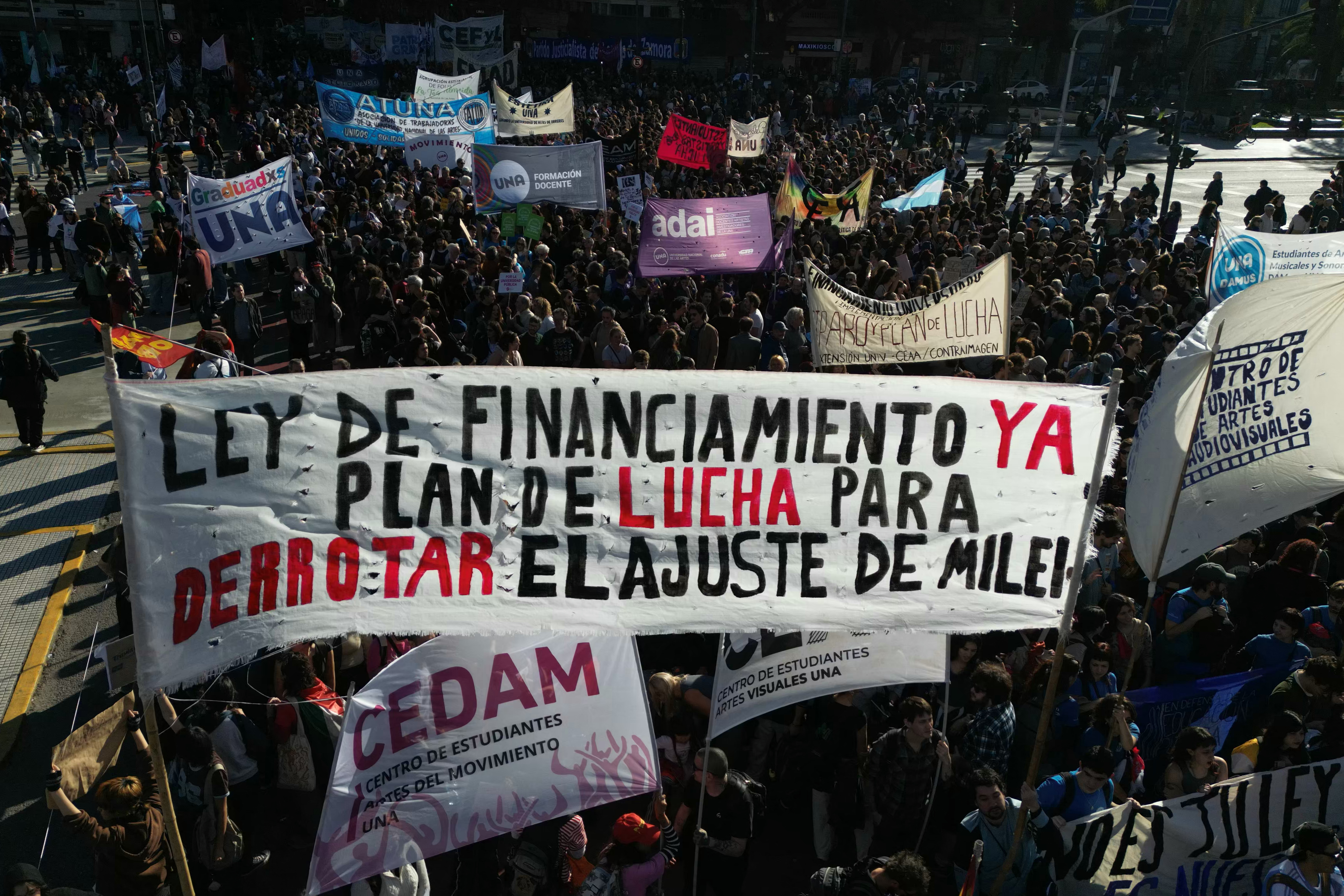 Por la educación pública: la protesta contra los recortes de Milei a las universidades