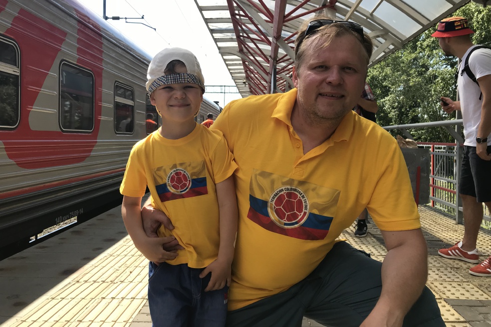 Max y Platón, los hinchas rusos de Colombia