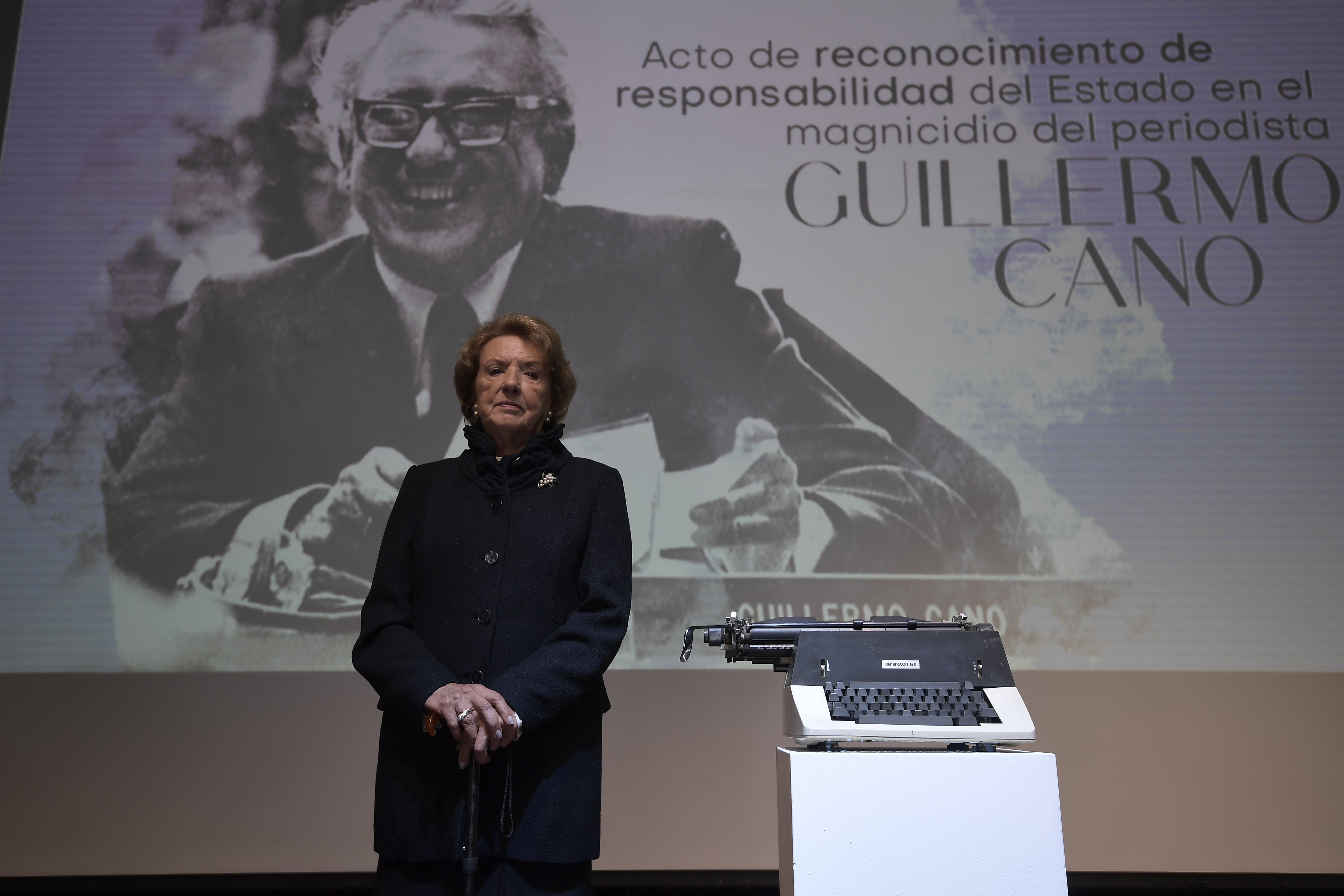 Periodista,​ viuda del periodista y director del Diario El Espectador, Guillermo Cano Isaza, durante la ceremonia "Acto de reconocimiento de responsabilidad del Estado en el magnicidio del periodista Guillermo Cano", en la que el Estado pidió perdón por no haberle garantizado el derecho a la vida.