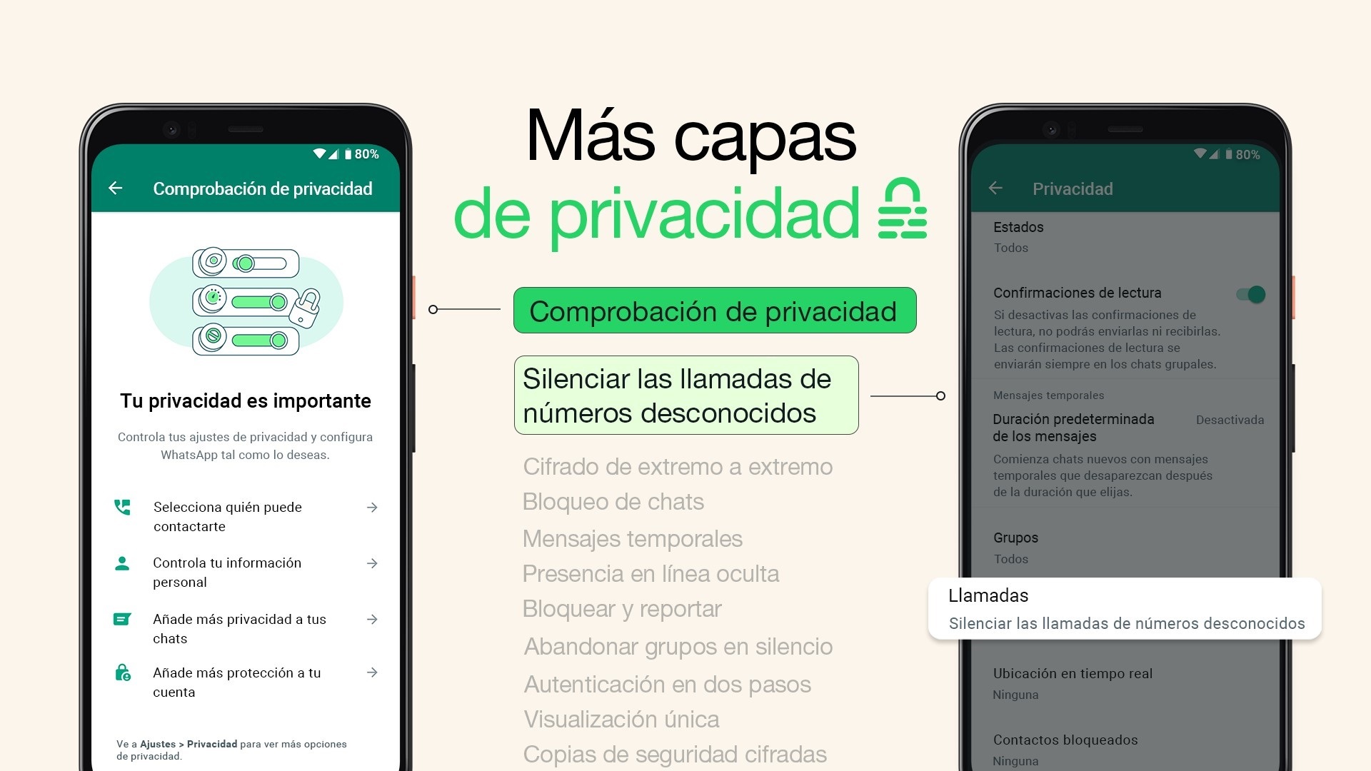 WhatsApp: así puede silenciar llamadas de desconocidos y comprobar la privacidad