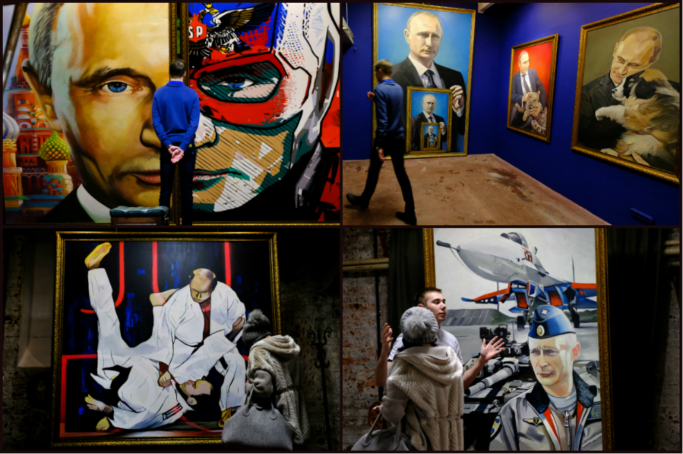 "SuperPutin": así representan algunos artistas rusos al mandatario