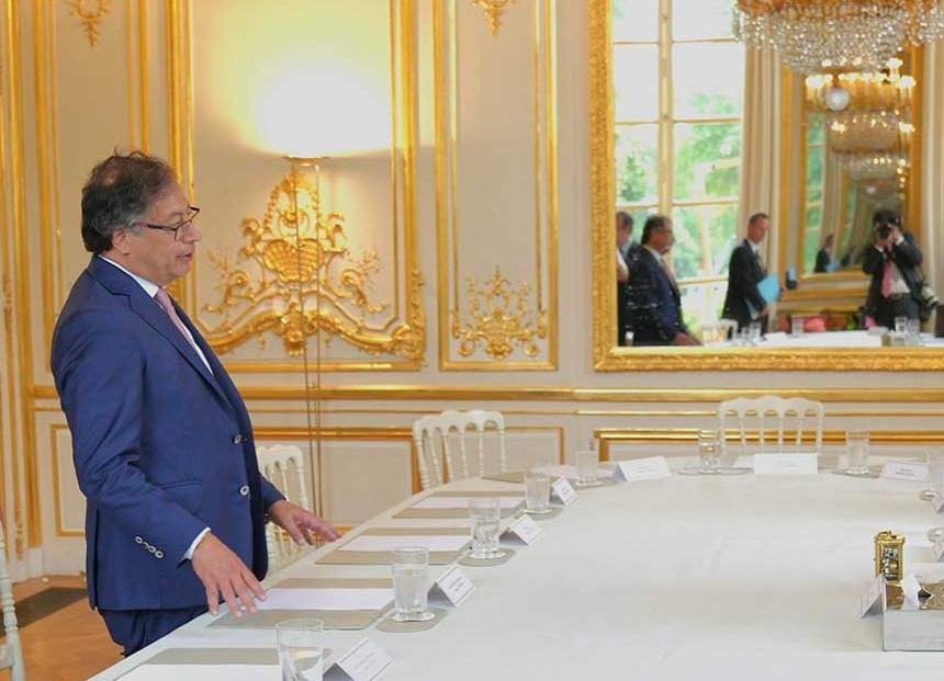 Presidente Gustavo Petro en Francia.