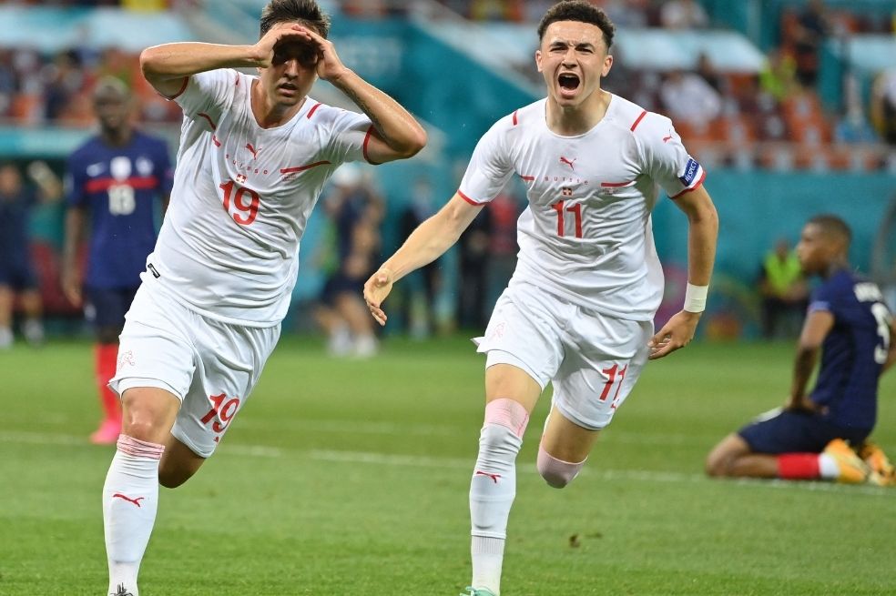 Un partidazo más en la Eurocopa: Suiza eliminó a Francia, el campeón del mundo