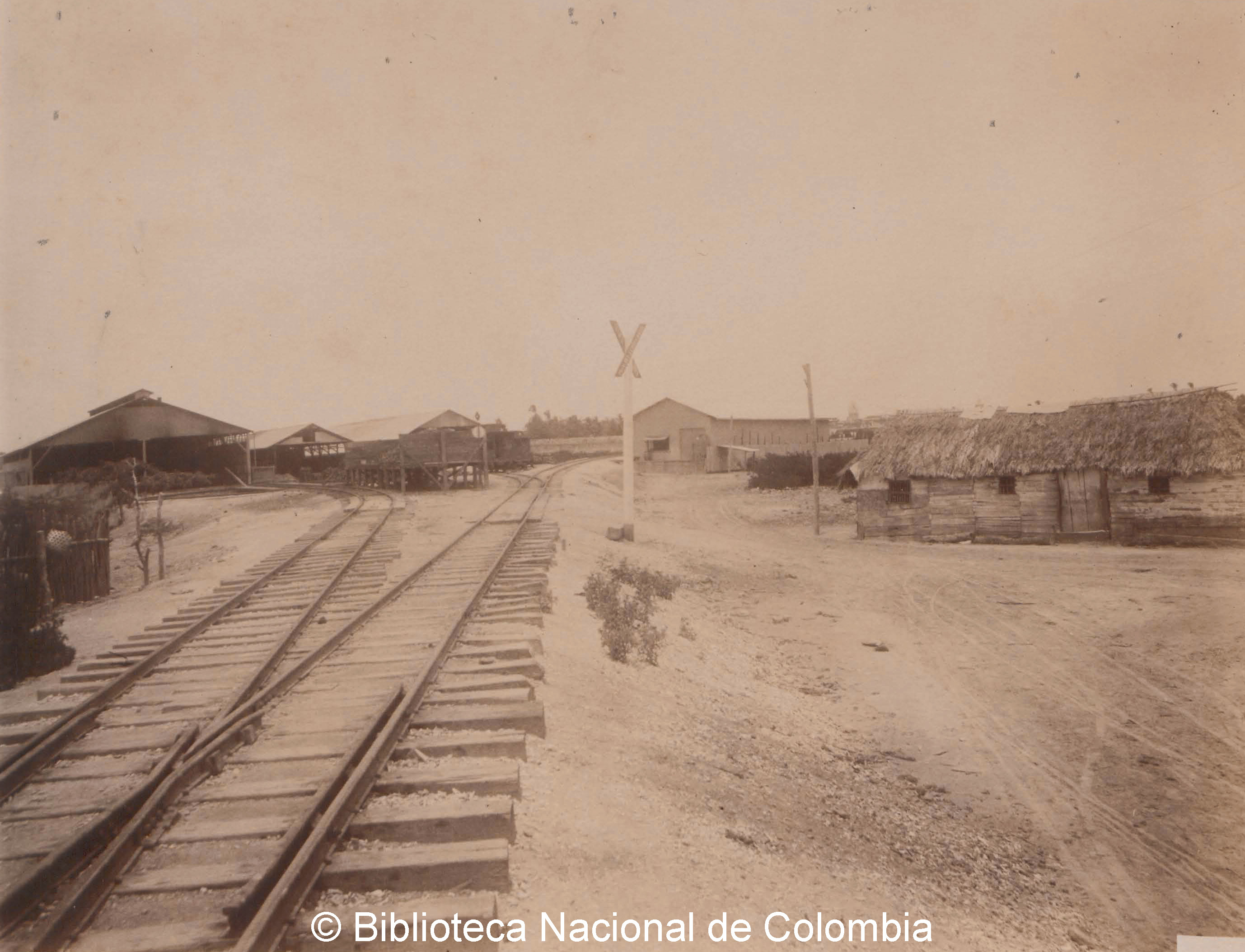 Talleres del ferrocarril, Cartagena de Indias, Fondo Caro.