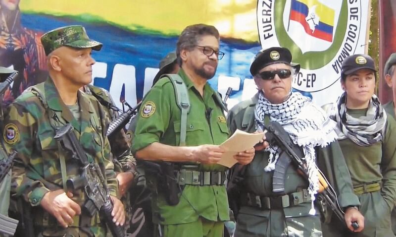El pasado 29 de agosto, “Jhon 40”, “Iván Márquez” y “Santrich”, entre otros exintegrantes de las Farc, anunciaron que volvían a las armas. / Imagen de Youtube