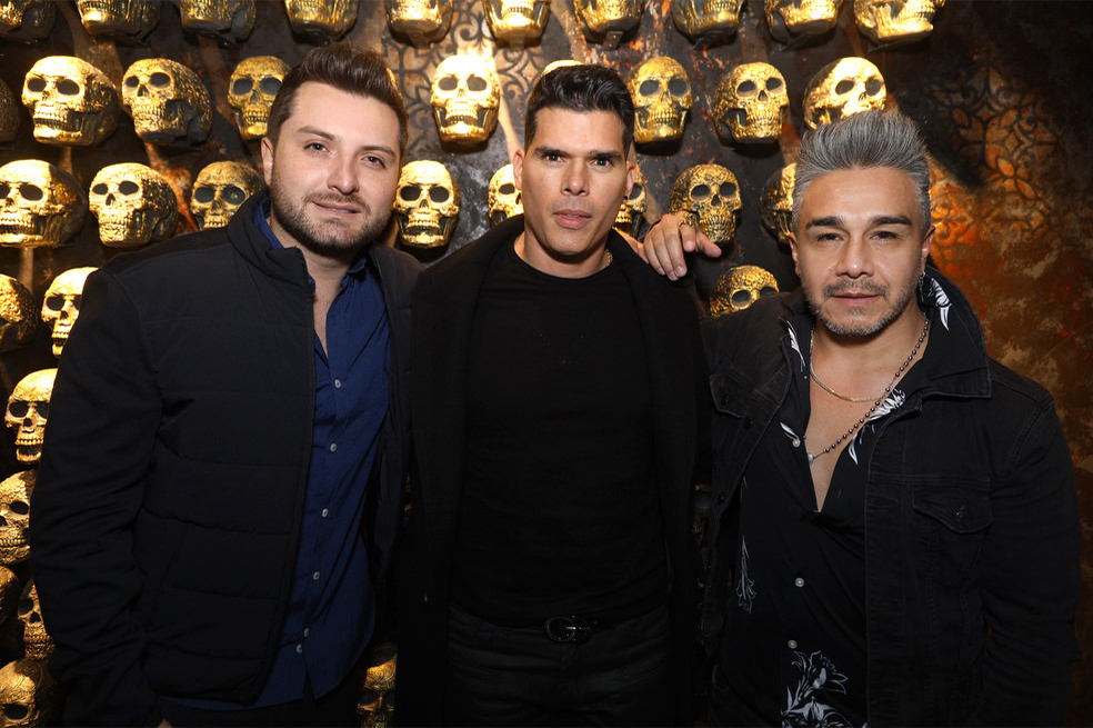airo Guerrero, Felipe Romero y Emerson  Yañez