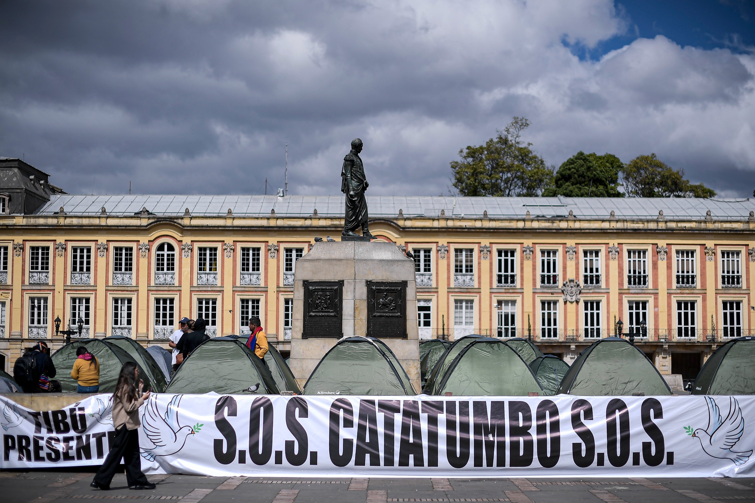 Víctimas del Catatumbo en Bogotá, “no queremos la militarización del territorio”