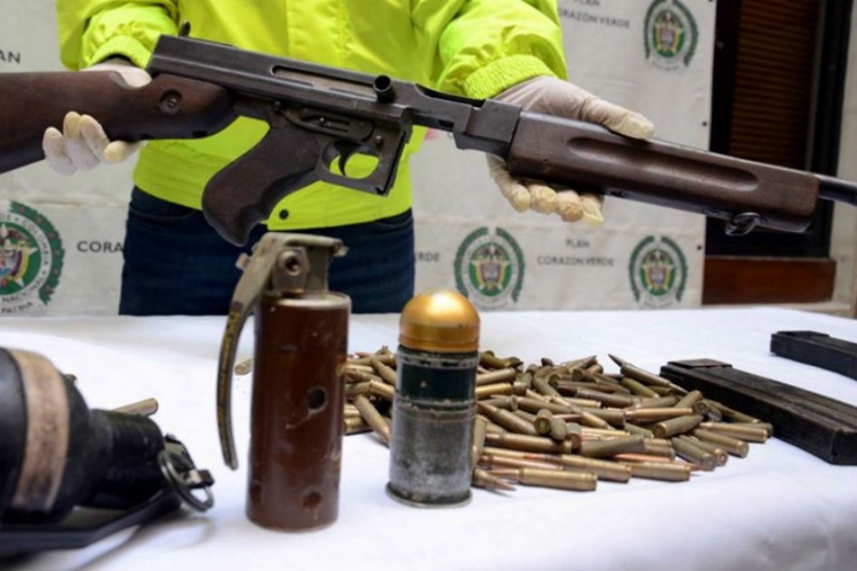 Incautan armamento a banda ‘La Esmeralda’ en Barbosa, Antioquia