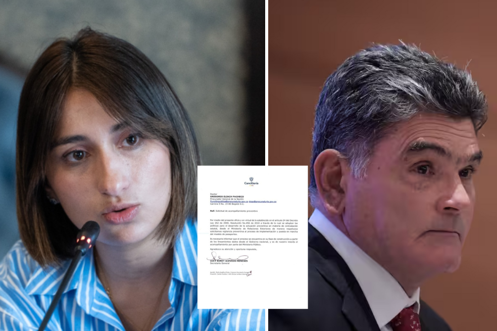Así le pidió Sarabia a Procuraduría vigilar la polémica contratación de pasaportes