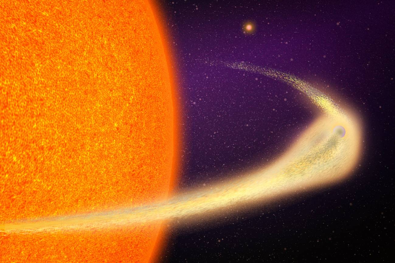 Descubren un planeta a 140 años luz de la Tierra y se está desintegrando