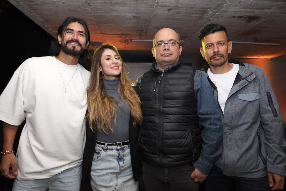 Cristian Ridzer, Margarita Bedoya, Wilson Vega y Juan Manuel Vargas