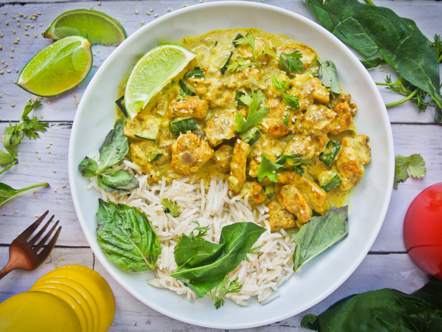 Pollo al curry.