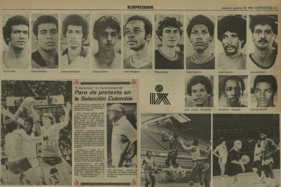 Los 12 de Colombia en el Mundial de 1982. / Uso exclusivo del archivo de El Espectador.