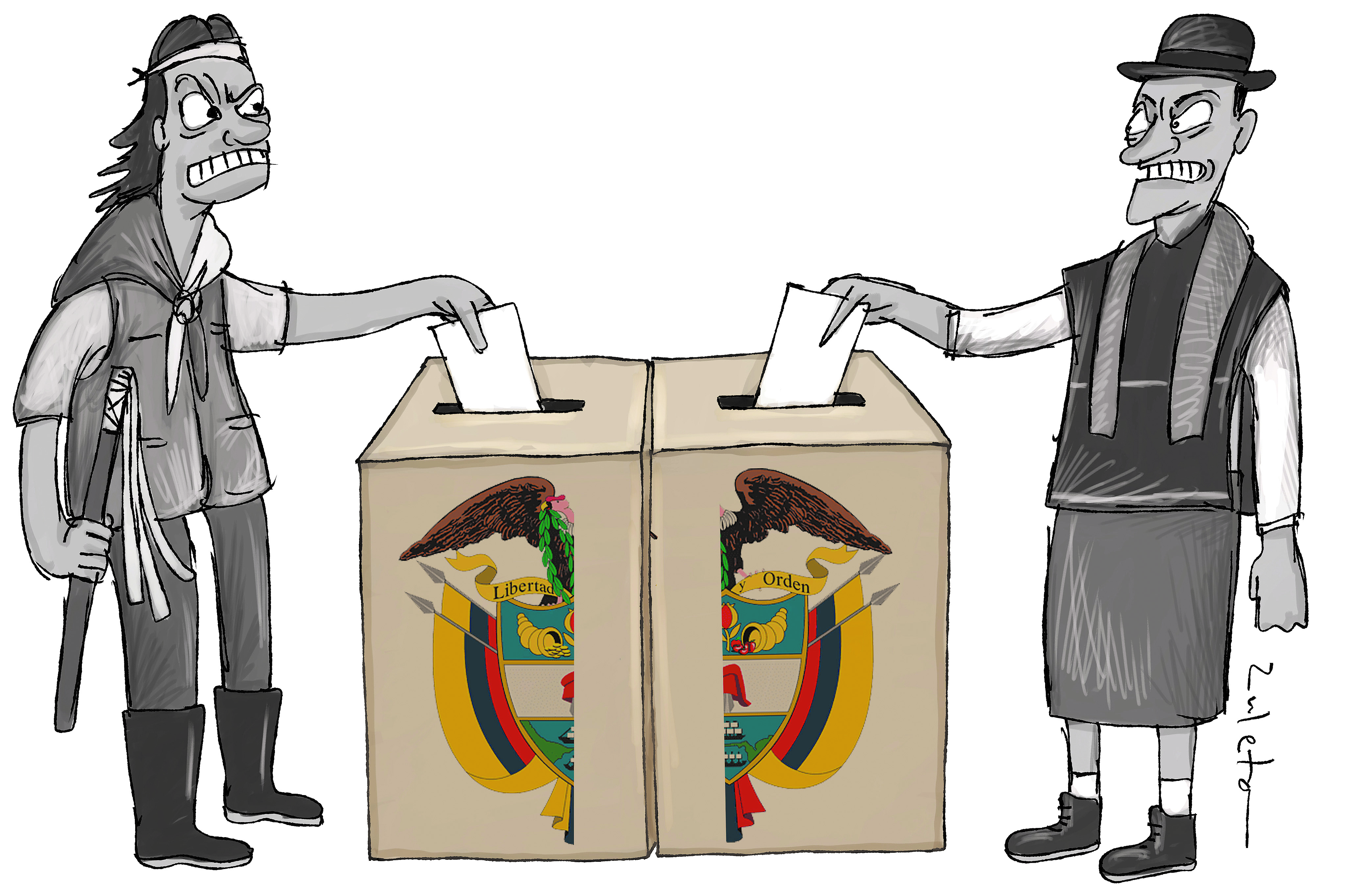 Colombia vota dividida
