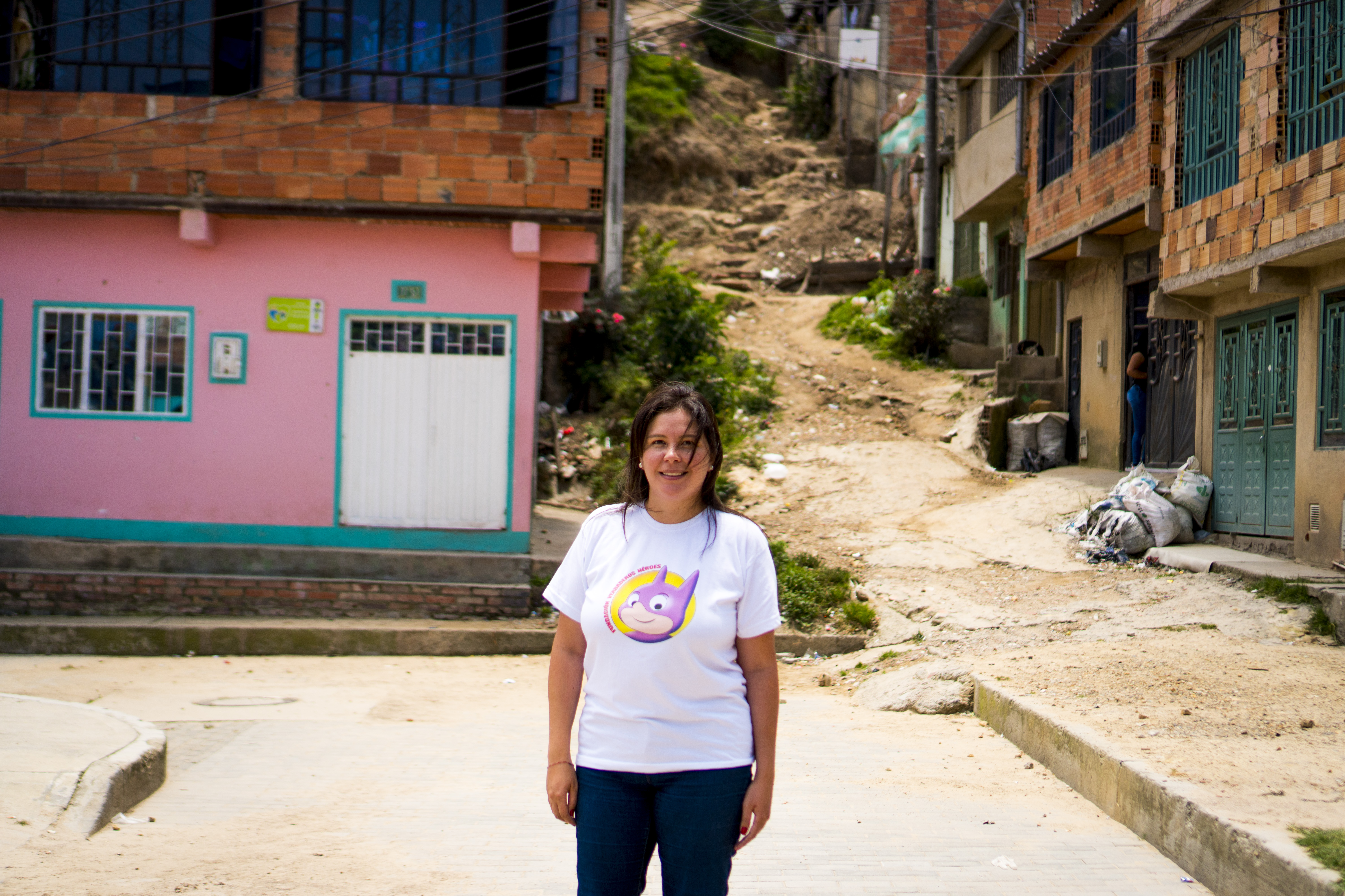Ella teje proyectos sociales para niños y niñas de Altos de Cazuca en Soacha