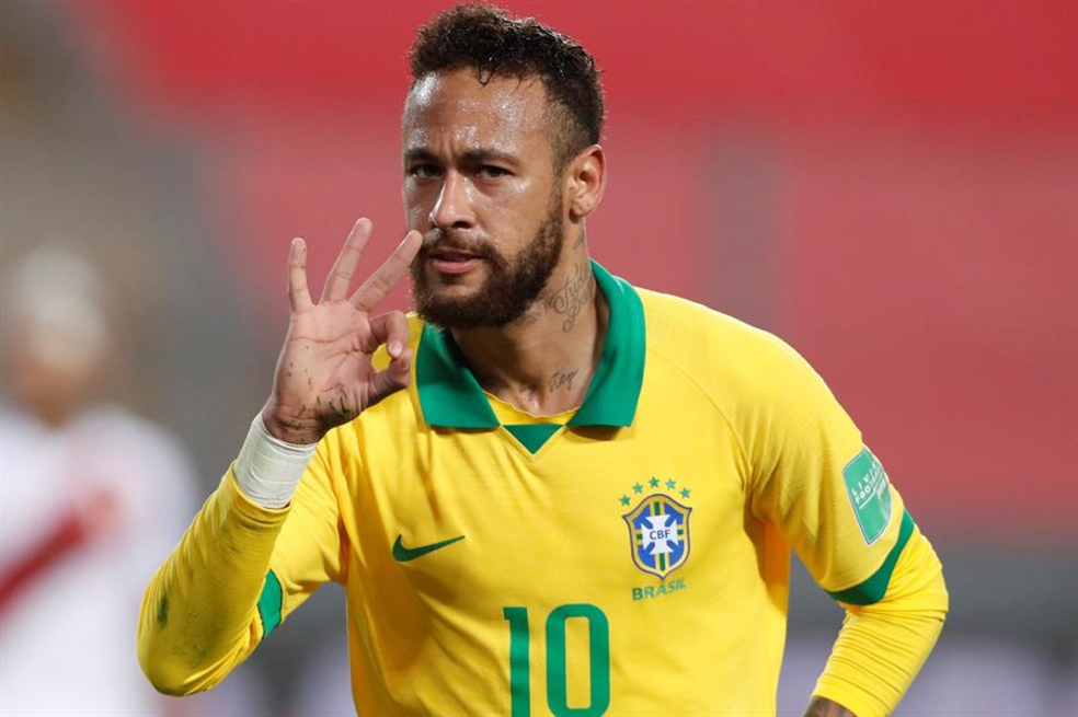 Con triplete de Neymar, Brasil venció 4-2 a Perú