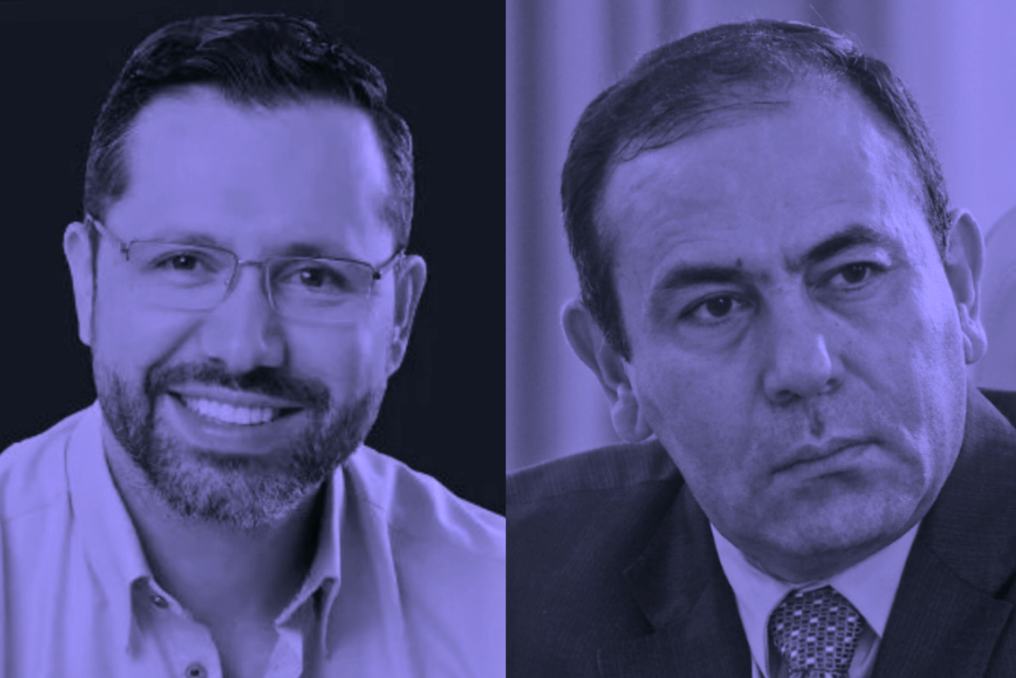 Jaime Beltrán y Juvenal Díaz, alcalde y gobernador electo de Bucaramanga y Santander.