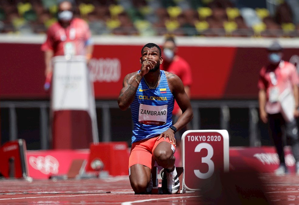 Anthony Zambrano, a semifinales de los 400 metros planos en Tokio