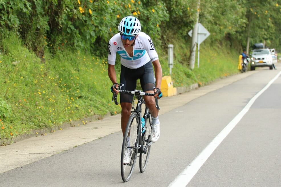 Egan Bernal retornó a los entrenamientos tras su fractura de clavícula