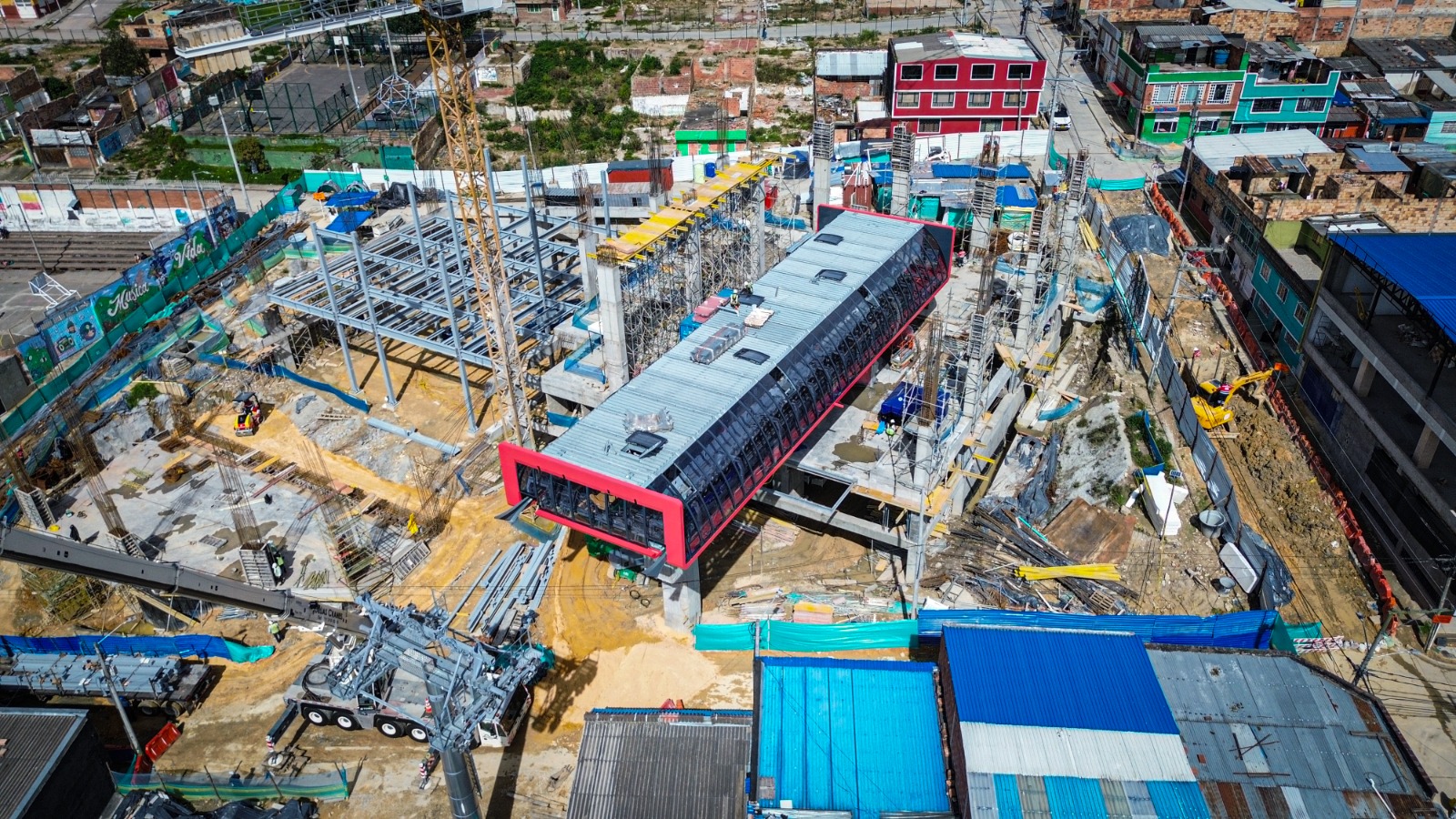 Transmicable de San Cristóbal ya llegó al 62 % de avance, dice el IDU