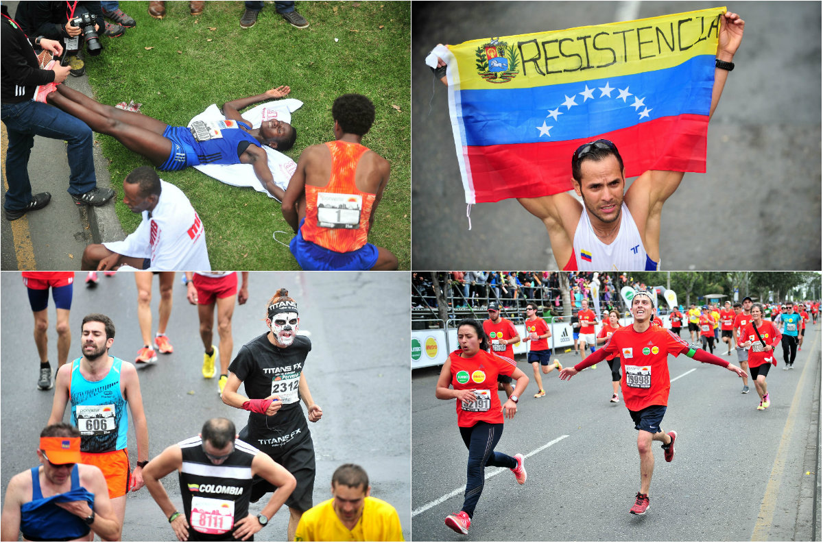 Entusiasmo, extenuación y color, el detrás de la Media Maratón de Bogotá