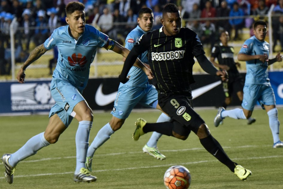 En la Sudamericana, Atlético Nacional empató 1-1 ante Bolívar en La Paz