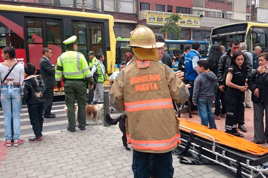 Accidente en TransMilenio dejó seis personas heridas