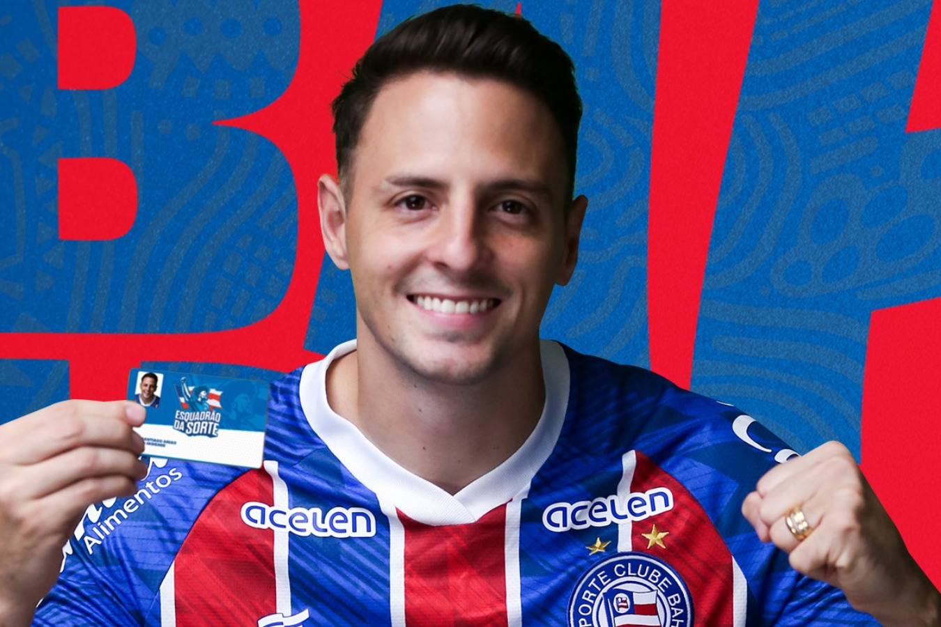 Santiago Arias es presentado como nuevo jugador del Bahía de Brasil