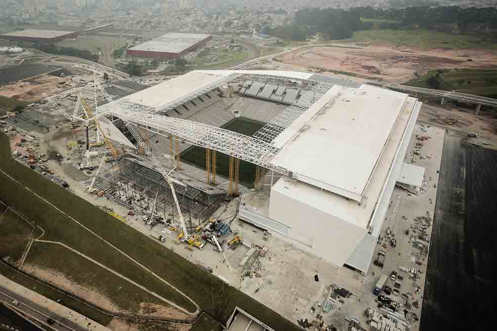 El Arena Corinthians, a toda máquina