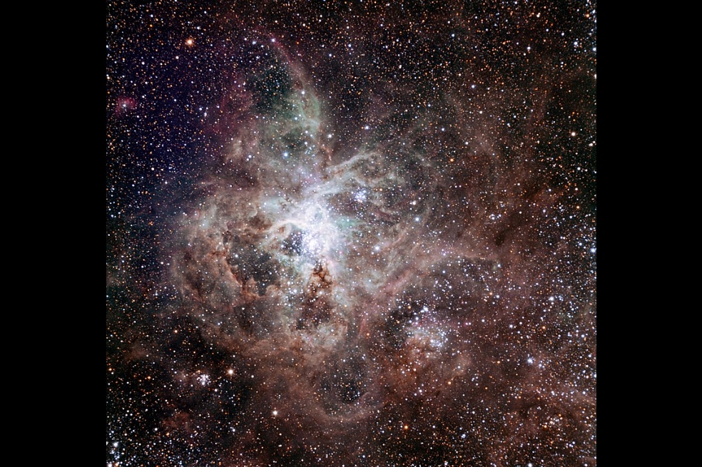 IMAGEN DE REFERENCIA - La Nebulosa Tarántula es la mayor nebulosa de la Gran Nube de Magallanes.