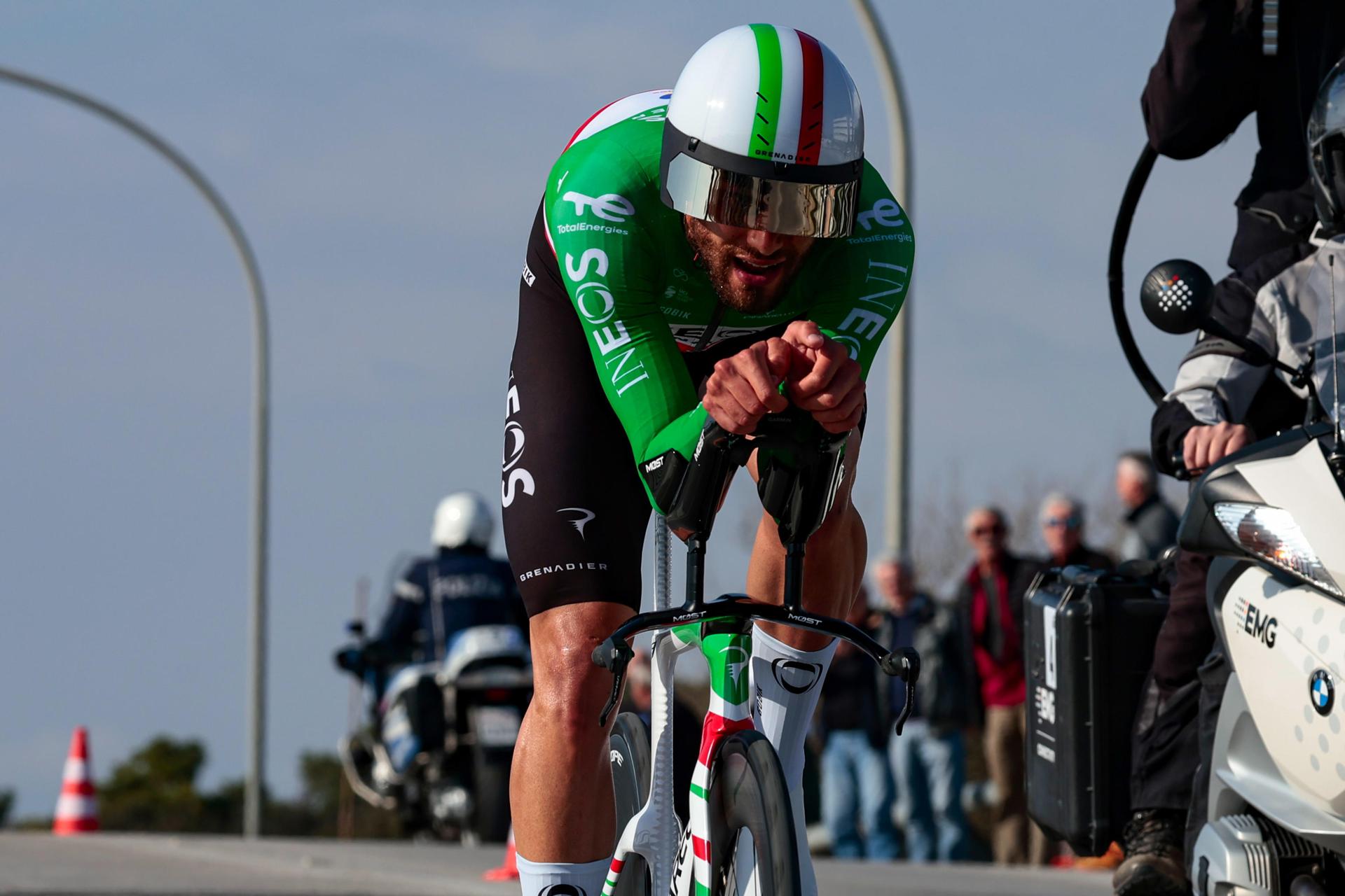 Filippo Ganna se impuso en la contrarreloj de la etapa 1 de la Tirreno-Adriático 2026