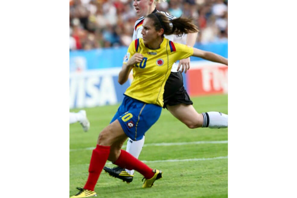 El 16 de julio de 2010 Melissa Ortiz debutó con la selección de Colombia, fue ante Alemania en el Mundial Sub 20 / Facebook Melissa Ortiz