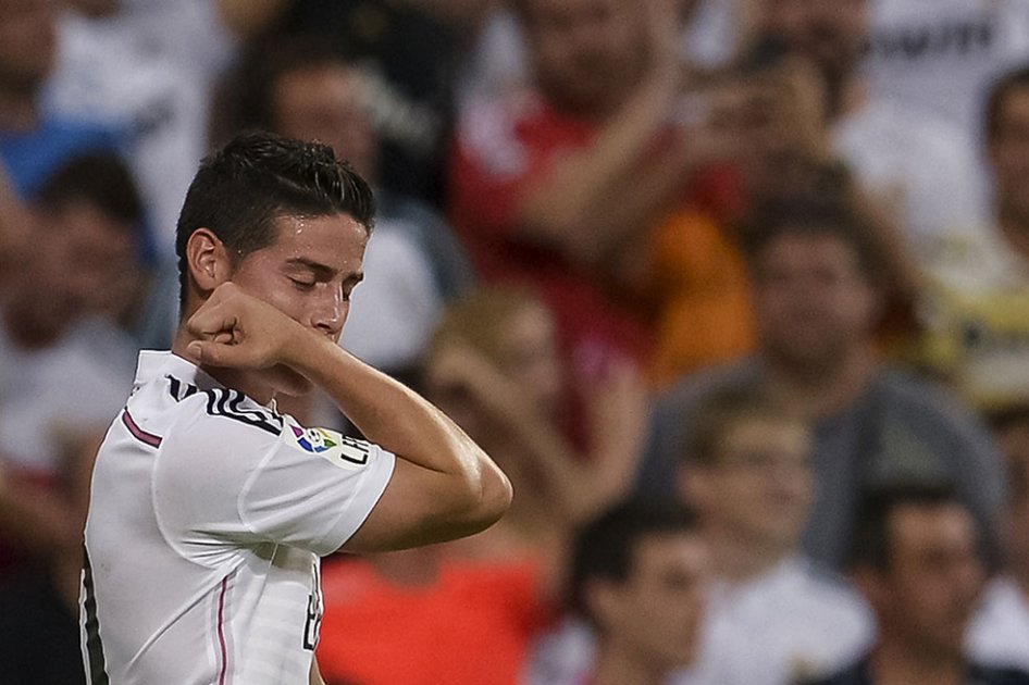 James Rodríguez debutó con gol en el Santiago Bernabéu